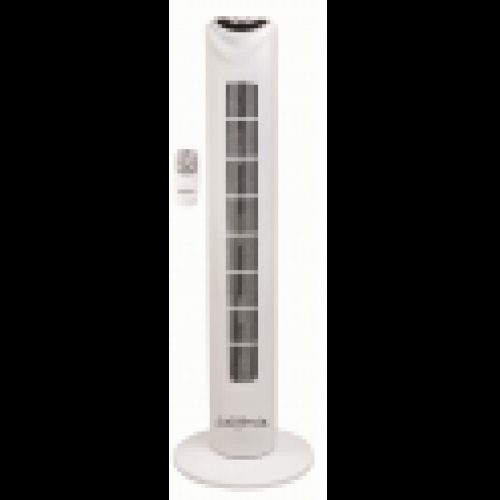 Ventilateur colonne blanc, 80cm, 50w, 3 vitesses