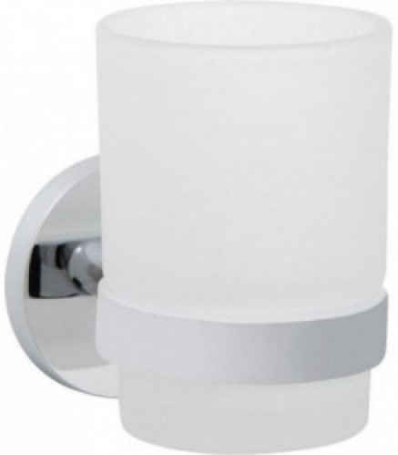 Verre avec support mural Rumba Laiton chromé