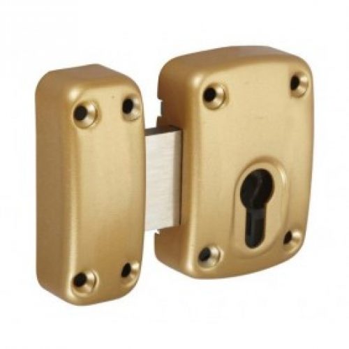 Verrou Basik à cylindre européen – Bronze