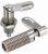 Verrou de surete, forme B poignee non trempee avec ecrou Nirosta M 12 x 6 mm