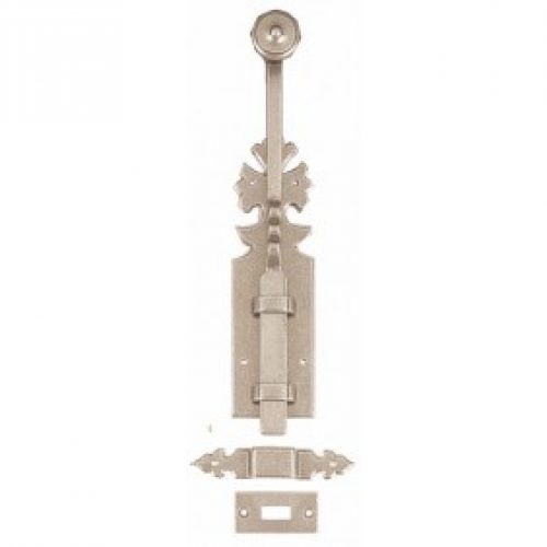 Verrou en applique – à coulisse – rustique – cémenté