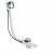 Vidage automatique pour baignoire avec siphon orientable 100 cm CHROME – CRISTINA ONDYNA VB41951