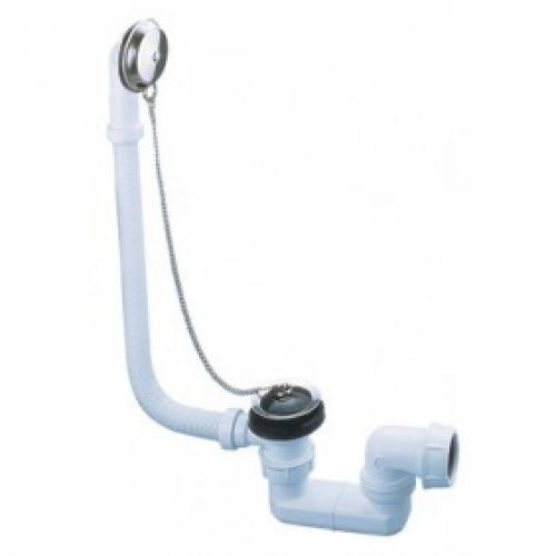 Vidage de baignoire à chaînette avec siphon orientable