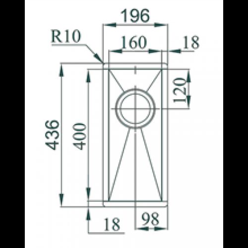 Évier Box Line 16 TEGLER