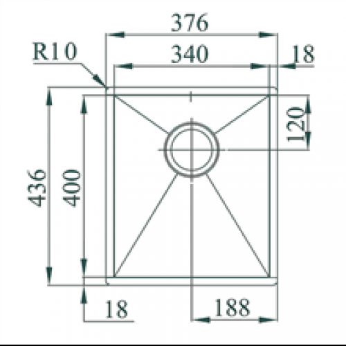 Évier Box Line 34 TEGLER