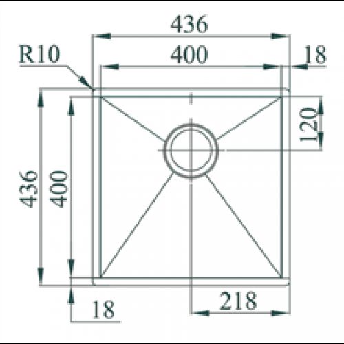 Évier Box Line 40 TEGLER