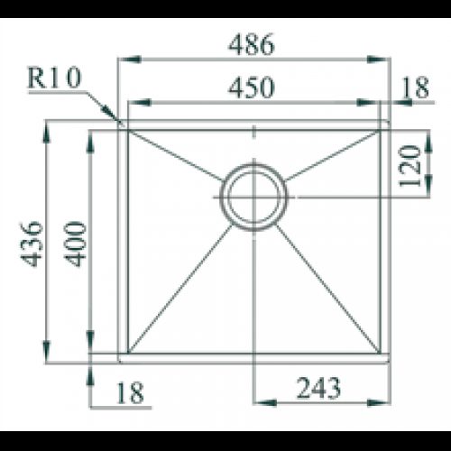 Évier Box Line 45 TEGLER
