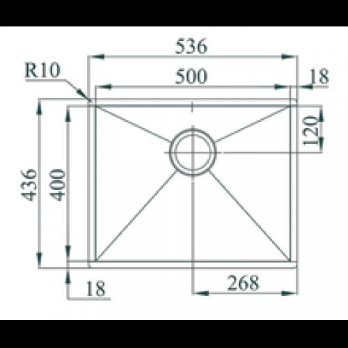 Évier Box Line 50 TEGLER