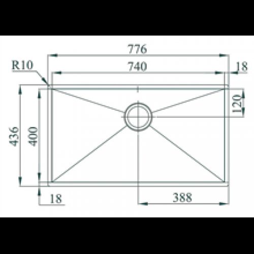 Évier Box Line 74 TEGLER
