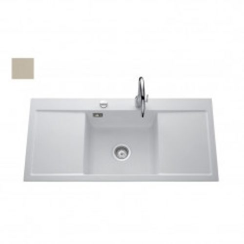 Évier de cuisine Céramique FIRST CLASS – L 1060 x l 510 x P 200 mm – Magnolie