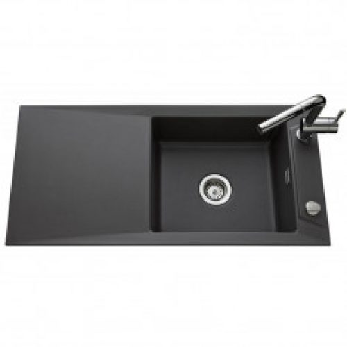 Évier de cuisine Céramique SIRO – L 1000 x l 490 x P 200 mm – Gris anthracite