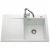 Évier de cuisine Céramique STEMA égouttoir à droite – L 800 x l 510 x P 200 mm – Blanc