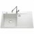 Évier de cuisine Céramique STEMA égouttoir à gauche – L 900 x l 510 x P 200 mm – Blanc