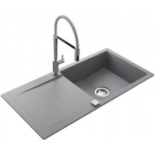 Évier de cuisine Cristalite EPURE – L 1000 x l 500 x P 181 mm – sous-meuble 60 cm – Croma
