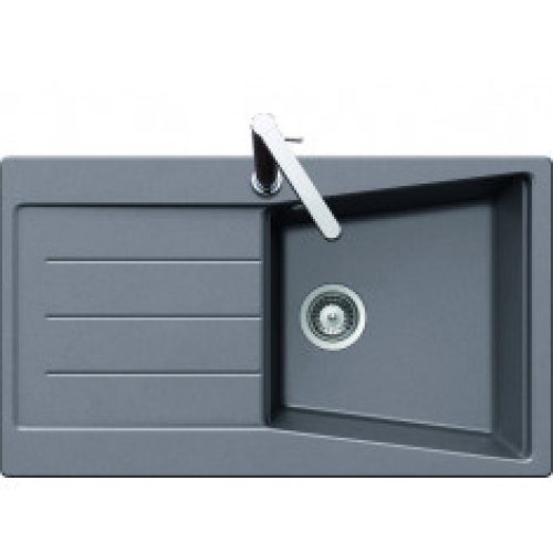 Évier de cuisine Cristalite OPUS – L 860 x l 500 x P 195 mm – sous-meuble 45 cm – Croma