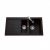 Évier de cuisine Naturalite PALMA – L 1000 x l 500 x P 195 mm – Noir