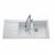 Évier de cuisine Naturalite PALMA – L 1160 x l 500 x P 195 mm – Blanc éco