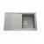 Évier de cuisine Naturalite SLAVE – L 860 x l 500 x P 185 mm – Aluminium