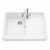 Évier de cuisine à poser en quartz SIROCO – L 900 x l 610 x P 280 mm – Blanc mat