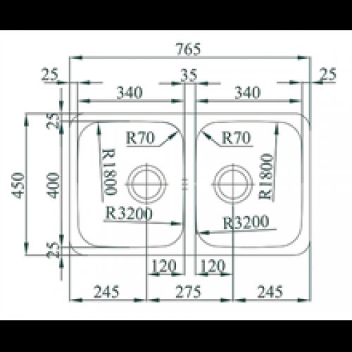 Évier Duo 80 TEGLER