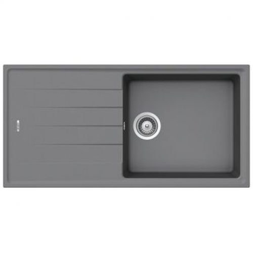 Évier granit gris Schock ELEMENT 1 grand bac 1 égouttoir