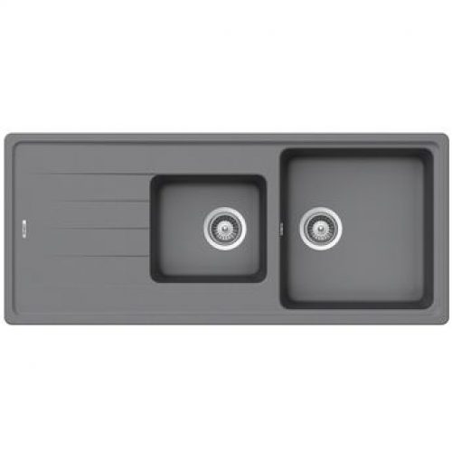 Évier granit gris Schock ELEMENT 2 bacs 1 égouttoir