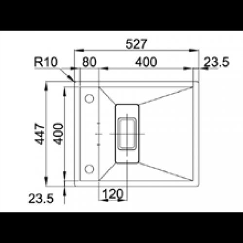 Évier Invisible 40R TEGLER