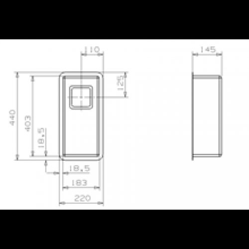 Évier Texas 18×40 Inox Galindo