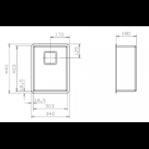 Évier Texas 30×40 Inox Galindo