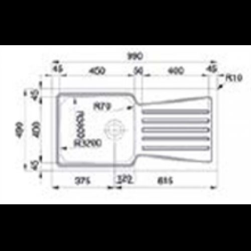 Évier Évolution 105 Flat TEGLER
