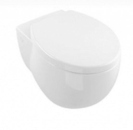 Villeroy & Boch Aveo New Generation – Cuvette suspendue à fond creux sans DirectFlush star white avec CeramicPlus