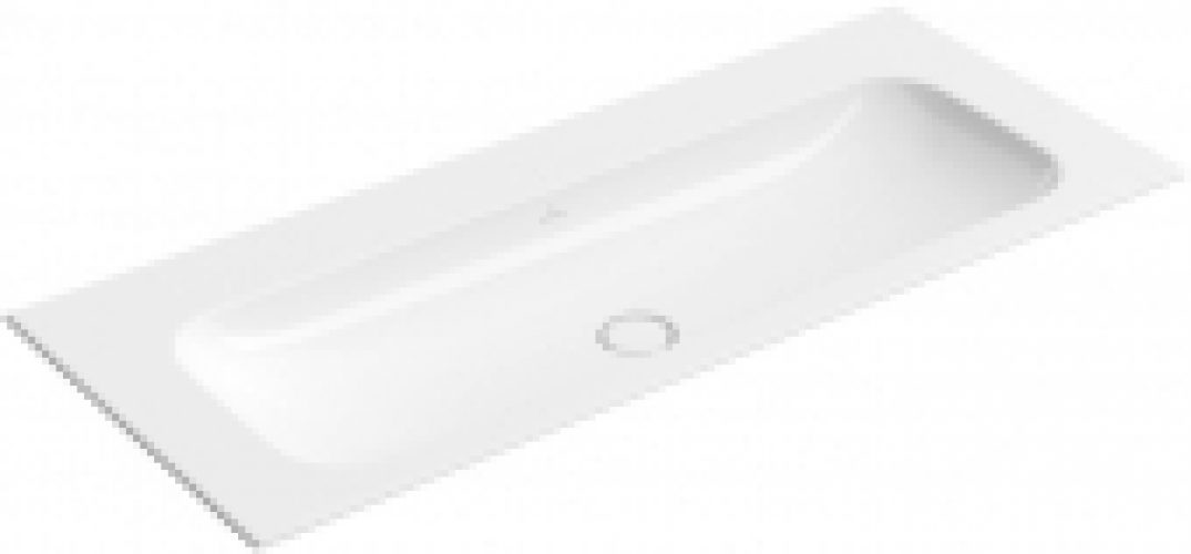 Villeroy & Boch Finion – Lavabo pour meuble 1200×500 stone white avec CeramicPlus