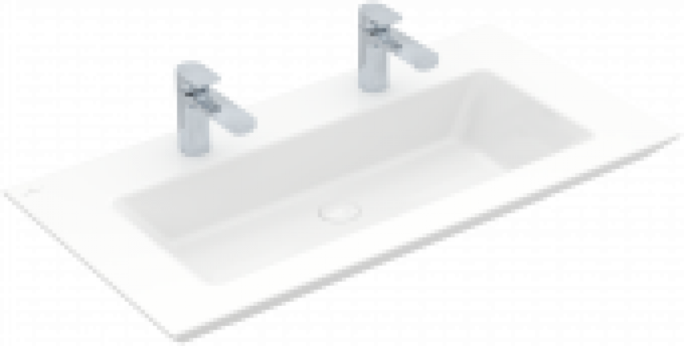 Villeroy & Boch Legato – Lavabo pour meuble 1000×500 blanc avec CeramicPlus