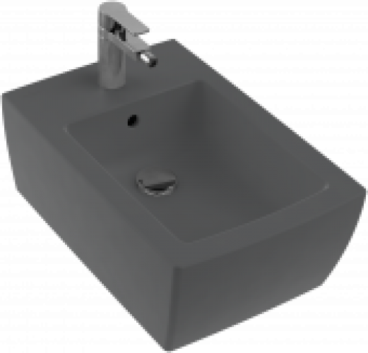 Villeroy & Boch Memento 2.0 – Bidet suspendu graphite avec CeramicPlus