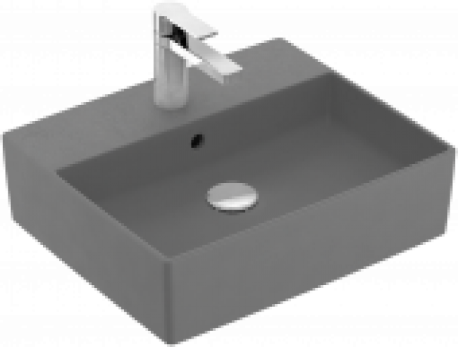 Villeroy & Boch Memento 2.0 – Vasque à poser pour meuble 500×420 béton gris avec CeramicPlus
