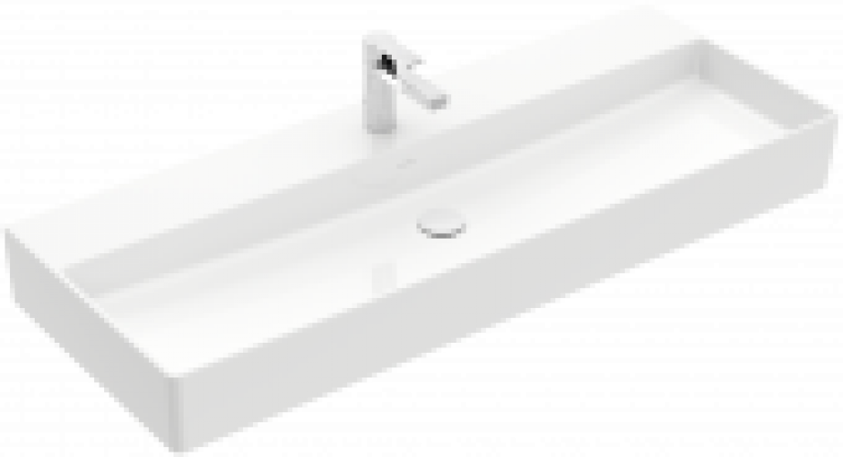 Villeroy & Boch Memento 2.0 – Waschtisch 3-Loch Armatur ohne Überlauf weiß CeramicPlus