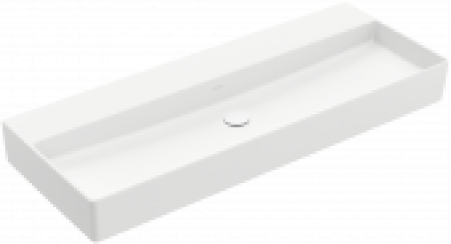 Villeroy & Boch Memento 2.0 – Waschtisch ohne Hahnloch ohne Überlauf stone white CeramicPlus