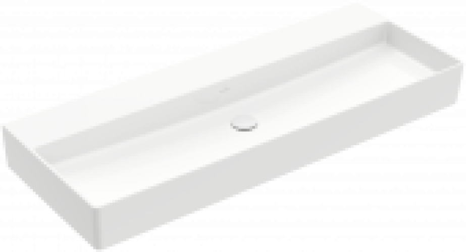 Villeroy & Boch Memento 2.0 – Waschtisch Unterseite geschliffen ohne Hahnloch ohne Überlauf weiß