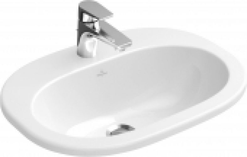 Villeroy & Boch O.novo – Lavabo à encastrer par le dessus 560×405 blanc sans CeramicPlus