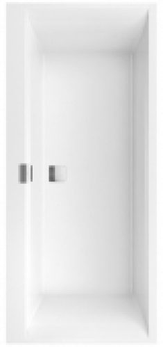 Villeroy & Boch Squaro Edge 12 – Baignore rectangulaire avec écoulement et trop-plein prolongé 1700 x 750 mm blanc