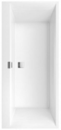 Villeroy & Boch Squaro  Edge 12 –  Baignore rectangulaire avec vidage/trop-plein prolongé 1800 x 800 mm star white