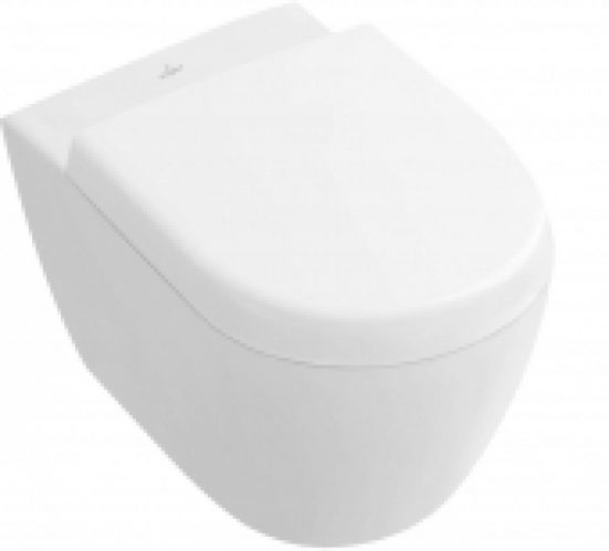 Villeroy & Boch Subway 2.0 – Cuvette suspendue à fond creux Compact avec DirectFlush blanc avec CeramicPlus