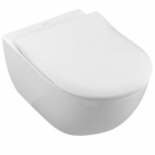 Villeroy & Boch Subway 2.0 – Cuvette suspendue à fond creux pack WC avec DirectFlush et SlimSeat blanc sans CeramicPlus
