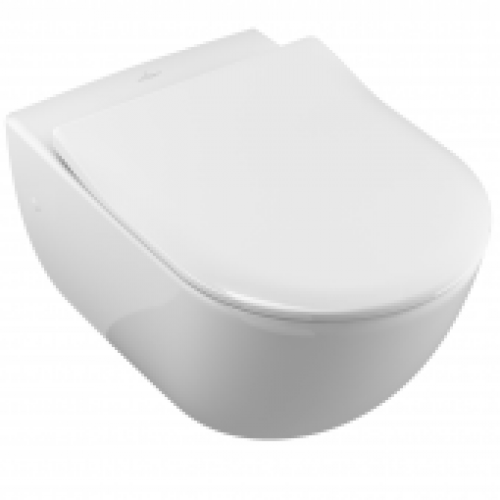 Villeroy & Boch Subway – Cuvette suspendue à fond creux sans DirectFlush pergame avec CeramicPlus