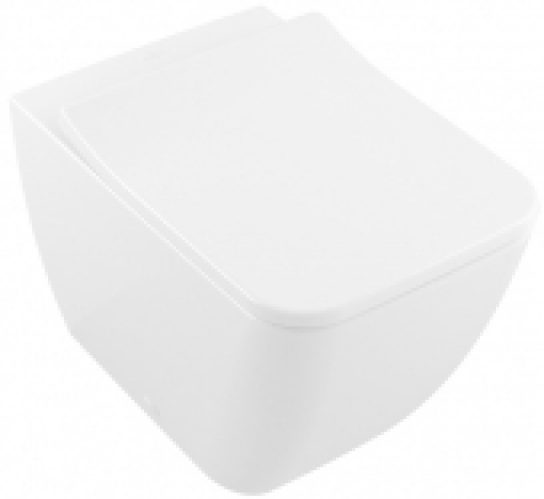 Villeroy & Boch Venticello – Cuvette sur pied à fond creux à poser avec DirectFlush stone white avec CeramicPlus