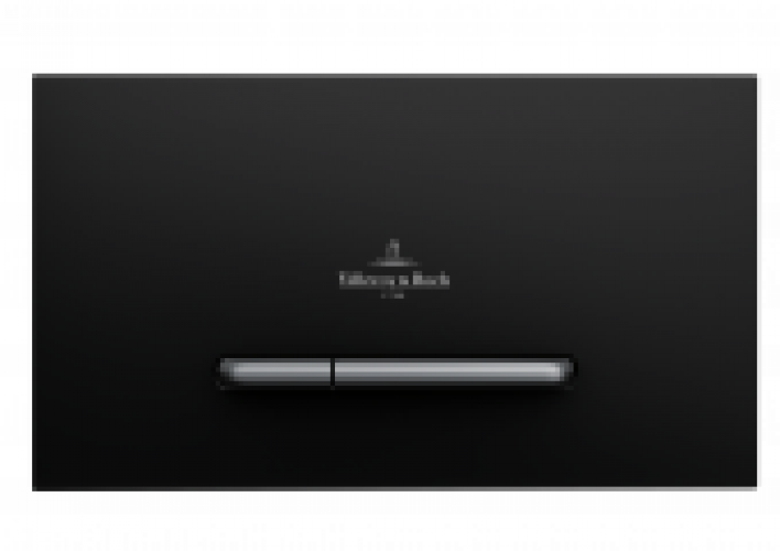 Villeroy & Boch ViConnect – Plaque de commande pour WC avec pour chasses d’eau à 2 volumes anthracite mat / chrome mat