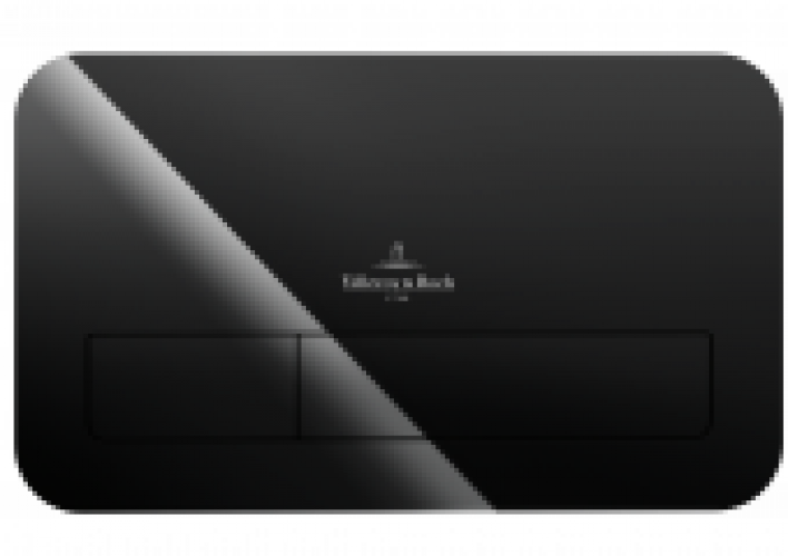 Villeroy & Boch ViConnect – Plaque de commande pour WC avec pour chasses d’eau à 2 volumes noir brillant / glossy black