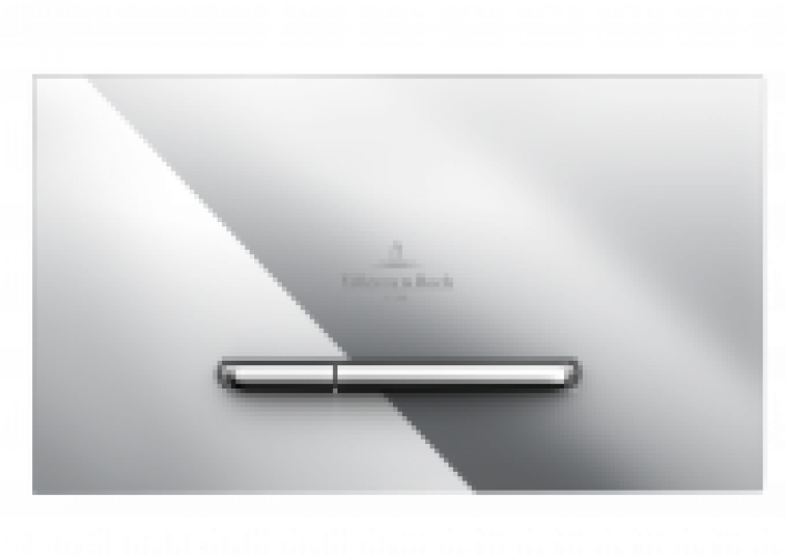 Villeroy & Boch ViConnect – Plaque de commande pour WC avec pour chasses d’eau à 2 volumes chrome / chrome
