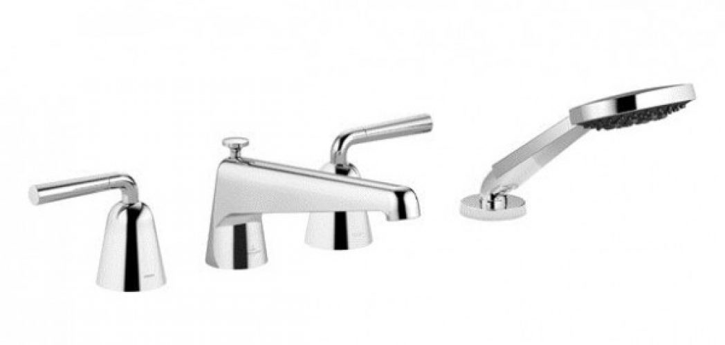 Villeroy et Boch DOMICIL Par Dornbracht  Mélangeur bain/douche à 4 trous pour montage sur gorge ou h