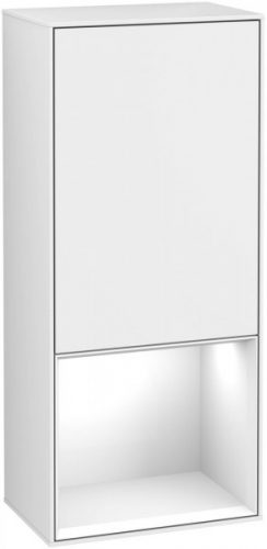 Villeroy et Boch Finion Armoire latérale 418 x 936 x 270 mm Noir laqué mat (G540PD)